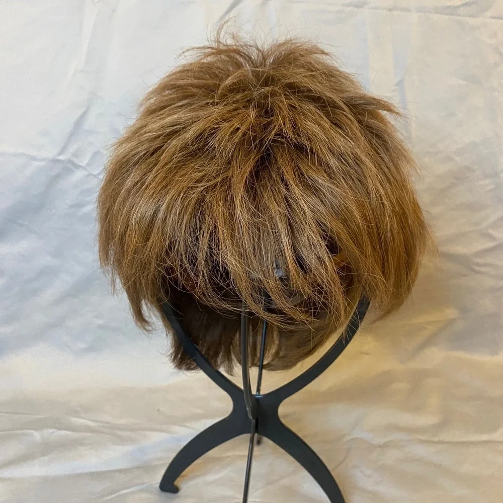 Aspen Women's Brown Shag Style Wig Fiber Made‎ in Japan Wig Made in Korea